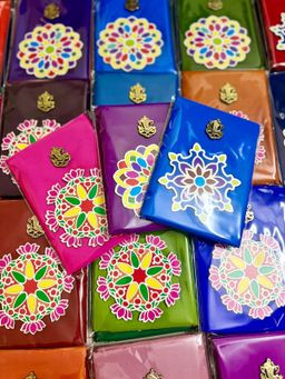 Silk Cotton blouse + Rangoli stencil combo