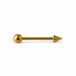 10K yellow gold Cone Spike Stud, Cartilage 