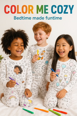Color me cozy kids pyjamas 