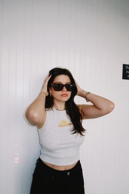 Grey original GS printed vest