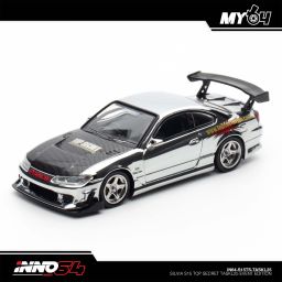 INNO MODEL 1/64 SILVIA S15 TOP SECRET - CHROME SILVER (TASKL25)