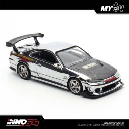 INNO MODEL 1/64 SILVIA S15 TOP SECRET - CHROME SILVER (TASKL25)