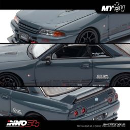 INNO MODEL 1/64 NISSAN SKYLINE GT-R (R32) TOP SECRET - STEALTH GREY (TASKL25)