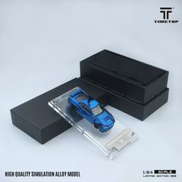 TIME TOP MODEL 1/64 NISSAN SKYLINE GT-R (R34) - BLUE CARBON