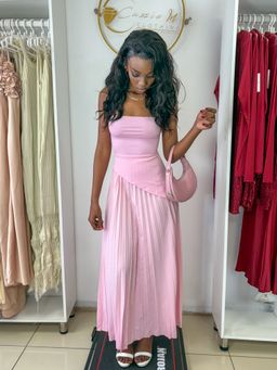 Sola pleated maxi