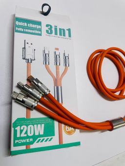 120W 3-in-1 Super Fast Charging Cable