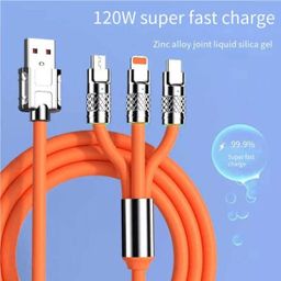 120W 3-in-1 Super Fast Charging Cable