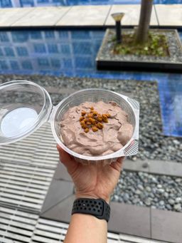 Chocolate Biscoff Banana Protein Pudding