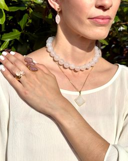 Necklace de Cuarzo Blanco