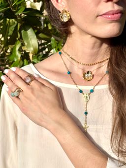 Necklace Rosario Apatita Gold