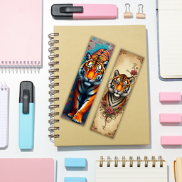 Wilin Digital - 10 Bookmarks Digital Printable Edisi Tiger
