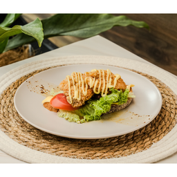 ALC05. Fried Chicken Open Sandwich 