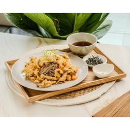 ALC17. Mushroom & Prawn Tempura Soba 