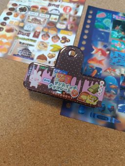 Japanese Vintage Style Foodie Animal Epoxy Acrylic Paper Clip - 日系古早系列食物和小动物滴胶亚克力纸夹