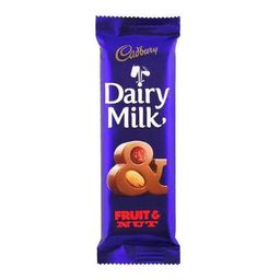 Cadbury dairy milk fruit & nut 80g