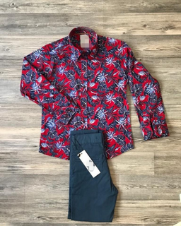 Boys Smart Long-sleeve and Pants Outfit