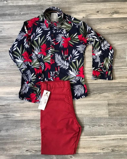 Boys Smart Long-sleeve and Pants Outfit