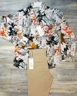 Boys Smart Long-sleeve and Pants Outfit