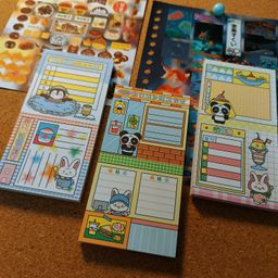 Japanese Vintage Style Patchwork Cute Shop Menu Series Tear-Off Notepad / 日系古早风格拼布可爱店面菜单可撕拉便签