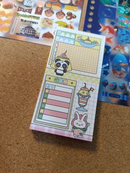 Japanese Vintage Style Patchwork Cute Shop Menu Series Tear-Off Notepad / 日系古早风格拼布可爱店面菜单可撕拉便签