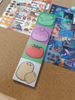 Japanese Vintage Style Vegetable Scrapbook Material Paper Pad / 日系古早风格蔬菜手账素材便签