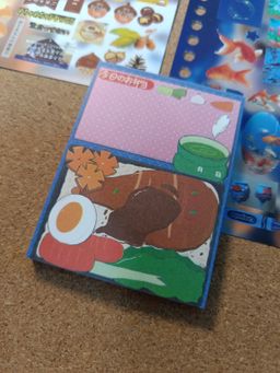 Japanese Vintage Style Patchwork Tear-Off Journal Notepad / 日系鼓噪风格拼布可撕拉手账便签本