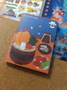 Japanese Vintage Style Patchwork Tear-Off Journal Notepad / 日系鼓噪风格拼布可撕拉手账便签本