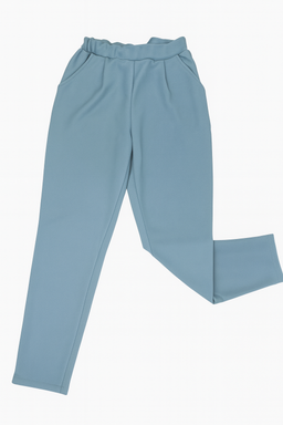 Pantalón azul con cintura elástica y bolsillos laterales - Size M