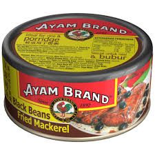 Ayam Brand Fried Mackerel with Black Beans 24 x 150G (1 Carton)