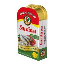 Ayam Brand Sardines - Extra Virgin Olive Oil 24 x 120G (1 Carton)