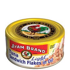 Ayam Brand Tuna Flakes in Sunflower Oil (Light) 24 x 150G (1 Carton)