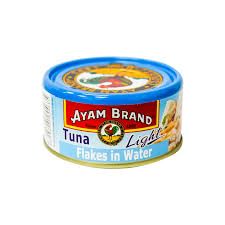 Ayam Brand Tuna Flakes in Water Light 150G