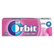 Orbit sugar free bubblemint 10's