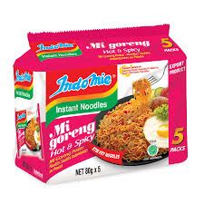 Indomie noodles mi goreng hot & spicy 5pack