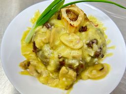 Crispy Bulalo With Mushroom Sauce