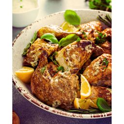 ĐÙI GÀ NƯỚNG BƠ TỎI