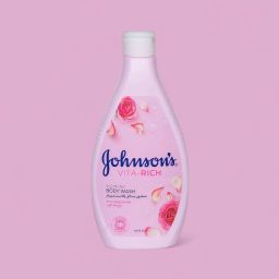 JOHNSON'S VITA-RICH BRIGHTENING BODY WASH WITH ROSE 400 ML صابون سائل للاستحمام فيتا رتش مع خلاصة ماء الورد من جونسون 400 مل