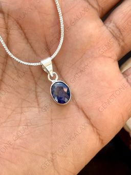 Blue Sapphire (Neelam) Pendant