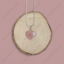 Unconditional Love  Rose   Quartz   Heart   Pendant