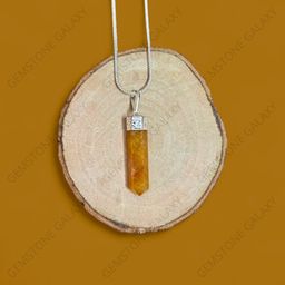 Citrine   Pencil   Pendant