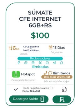 Plan Celular 15 Dias