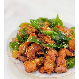 THỊT HEO CHAO RIỀNG KÈM CƠM TRẮNG