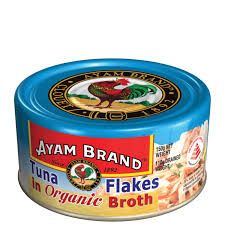 Ayam Brand Tuna Flakes in Organic Broth 24 x 150G (1 Carton)