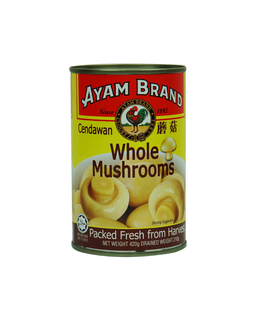 Ayam Brand Whole Mushrooms 24 x 420G (1 Carton)
