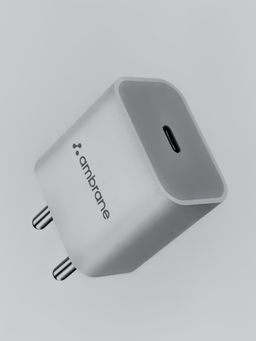 Ambrane 20W Type C Mobile Charger Adapter, Fast Charging For Android (Raap M20, White)