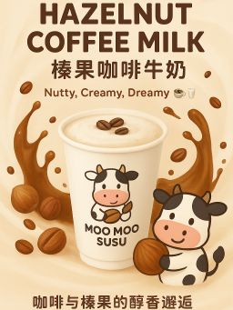 Hazelnut coffee milk 榛果咖啡牛奶