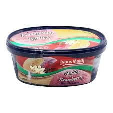 Lyons maid vanilla strawberry 2ltr