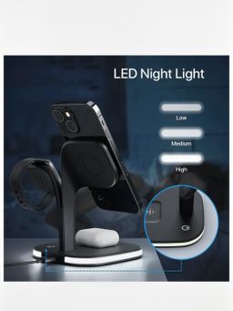 Unigen MAGTEC 500 23W 5 in 1 Mag-Safe Charging Station | For Apple Watch, Phones & Earbuds | Black