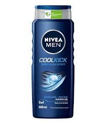 Nivea men cool kick 3in1 shower gel 500ml