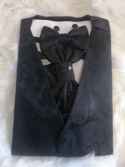 Red Paisley Waist Coat Set